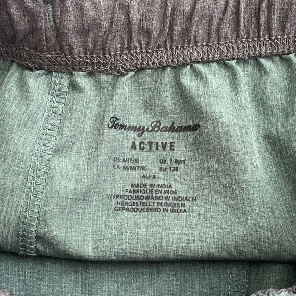 Tommy Bahama Green Athletic Boys Shorts with Elastic Waistband - Picture 3 of 7